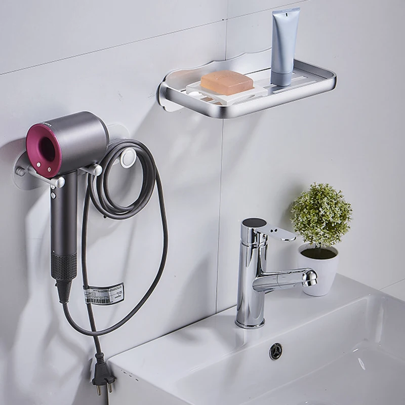 Для Dyson фен для волос держатель для ванной комнаты вешалка стойка для хранения Алюминий сплав Спальня