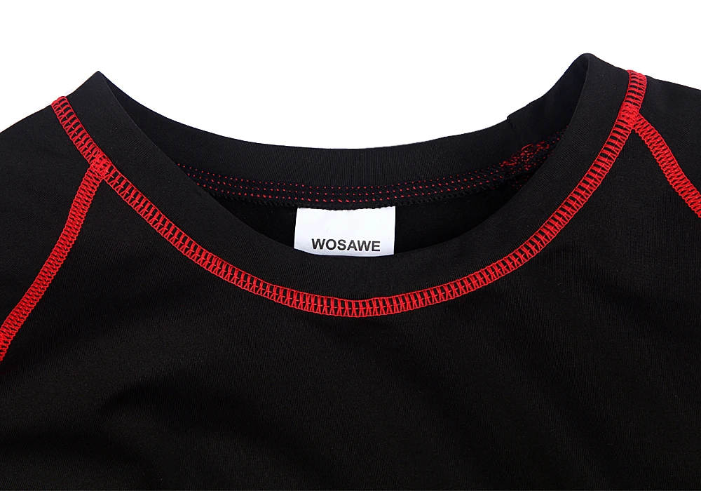 WOSAWE Мужская велосипедная майка с длинным рукавом базовый слой Толстовка для