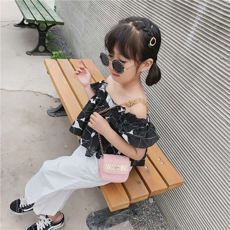 Г. Новая летняя Стильная Детская сумка в Корейском стиле, милая сумка на одно плечо, Универсальный мини-аксессуар с перекрестными ремешками gong zhu bao