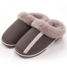 Мужская домашняя Вельветовая теплая обувь больших размеров; хлопковые тапочки; зимняя теплая обувь из флока на плоской подошве с закрытым носком; большие размеры; zapatillas hombre