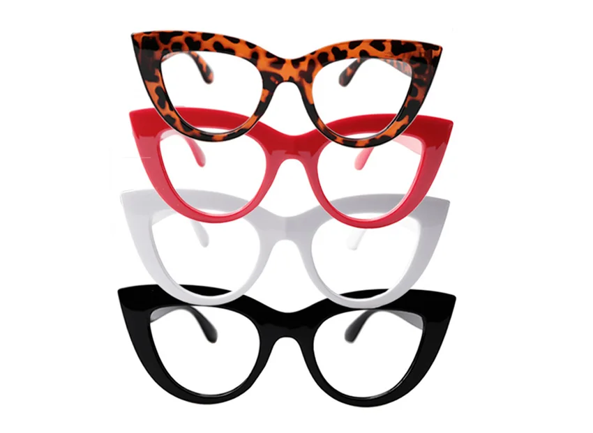 SOOLALA 4 пары очки для чтения «кошачий глаз» Для женщин лупа очки с диоптриями Gafas De Lectura+ 1,0 1,25 1,5 1,75 2,0 2,25 до 4,0