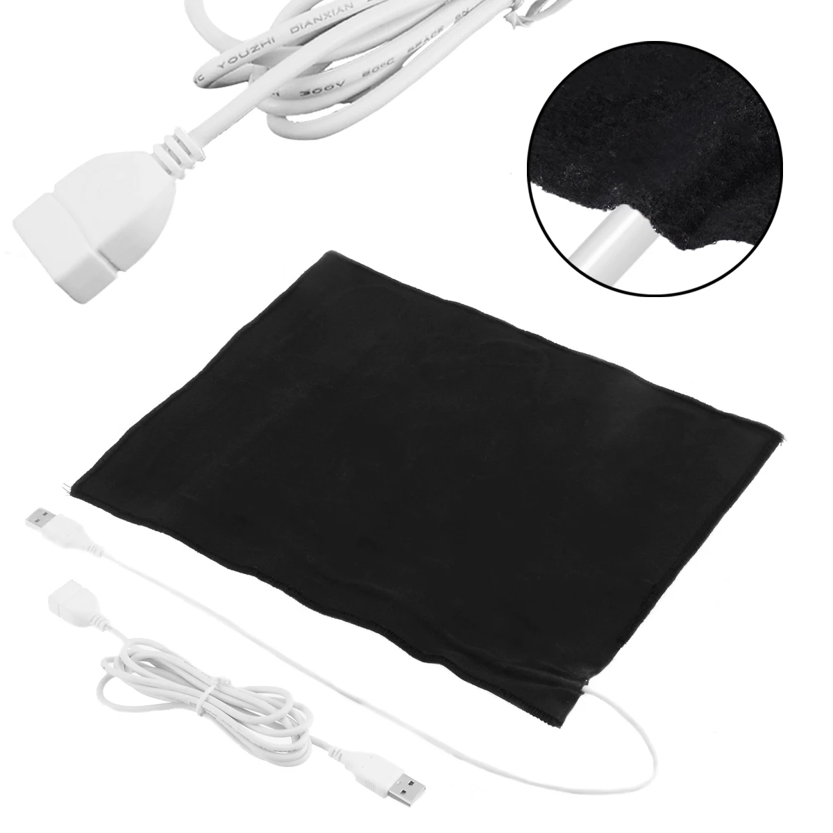 Almohadilla de calefacción de alta calidad, calentador de tela eléctrico USB de 5V, calefactor para cinturón de mascotas, 35-50 centígrados, caliente - Hogar y jardín