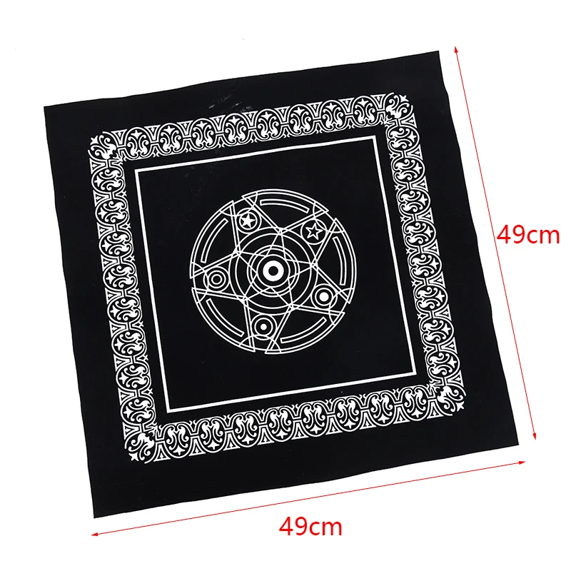 Бархатная скатерть Таро алтарь Wicca Pentacle Sun вышивка настольная игра 49 см x
