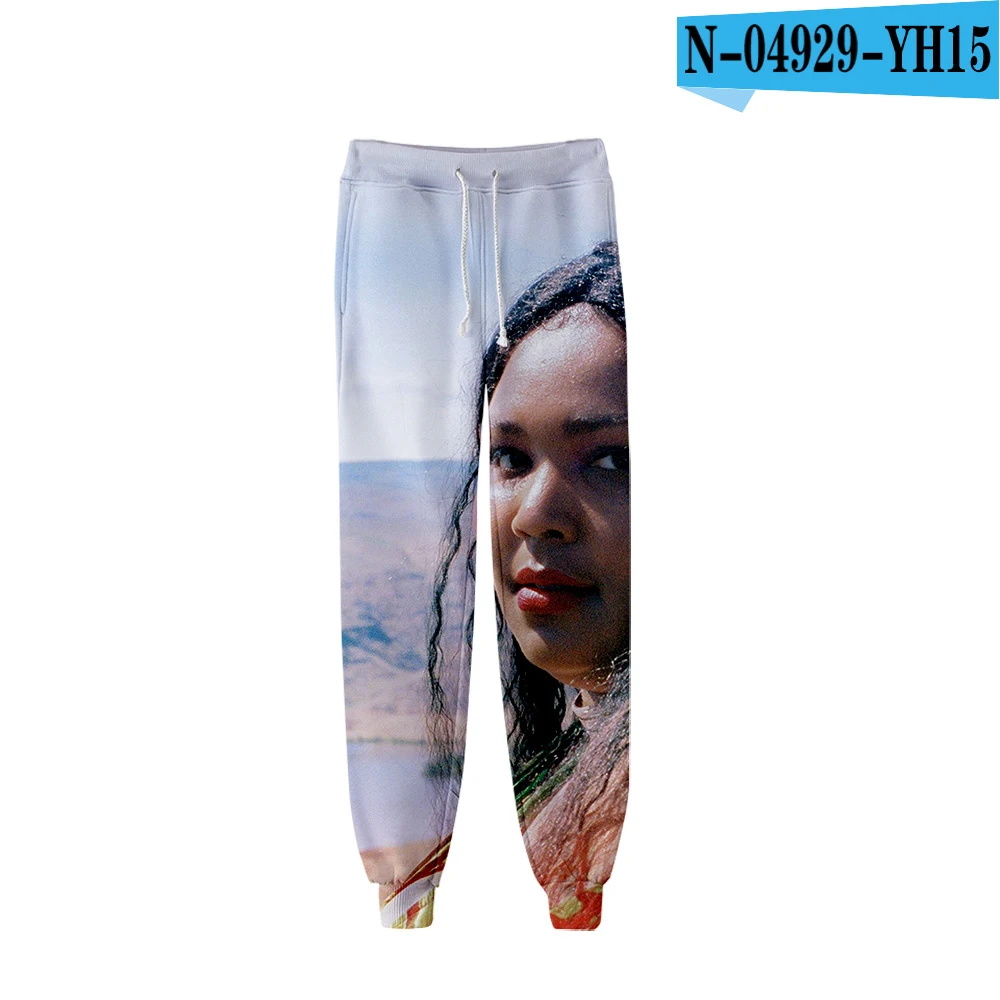 LIZZO Joggers брюки для мужчин и женщин хип-хоп Фитнес 3D графический принт брюки пот брюки негабаритные эластичная талия мужские тренажеры - Цвет: one