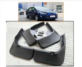 

4Pcs Car Front Rear Mud Flaps Mudguards Fender Flares Splash Guards for Peugeot sedan 408 2010 2011 2012 2013 2014 2015