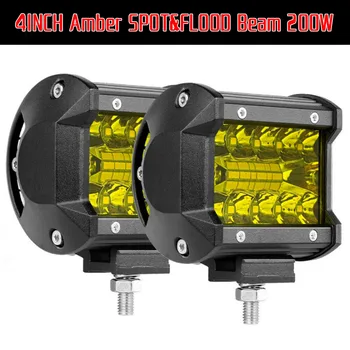 

Replacement Work lights Auto Off-Road Spotlight Aluminum Alloy+PC Yellow