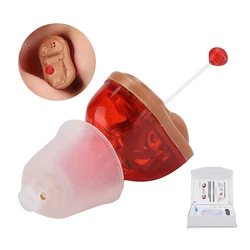 Mini Digital Right Ear Wireless Hearing Aid Adjustable Volume Sound Amplifier Device Slight Intermediate Hearing Loss People Use