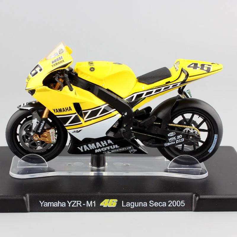 LEO дети 1/18 масштаб маленький YAMAHA YZR-M1 Лагуна Seca 2005 спортивный велосипед#46 модель мотоцикла литая под давлением игрушечный транспорт гоночная копия