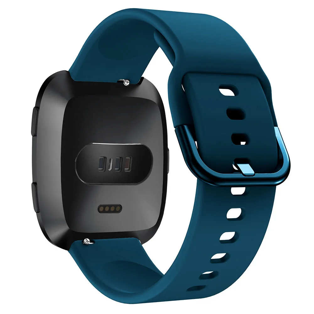 Cinturino Sostitutivo Per Fitbit Versa 2: Silicone Morbido E Fibbia In Acciaio