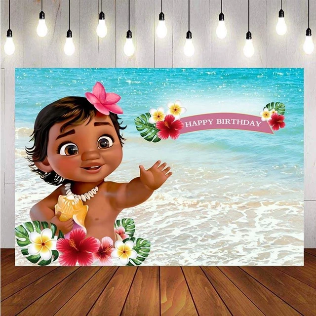 Moana-Fondo de fotografía para recién nacido, decoración de fondo de foto  personalizada para fiesta de cumpleaños de princesa y niñas, utilería para  Celebración de bebé _ - AliExpress Mobile