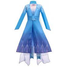 Детское платье Эльзы для девочек, костюм Vestidos, платья принцессы Рапунцель, Авроры, Анны, сказочный костюм для вечеринки, Рождественский Костюм