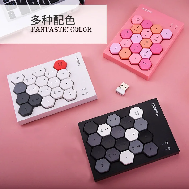 Mofii Smallsize Numeric Keypad 2.4ghz Wireless Numpad 18 Keys Digital