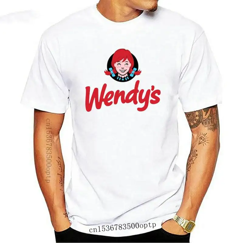 

Новинка, Мужская футболка Wendys с логотипом ресторана «фаст-фуд»