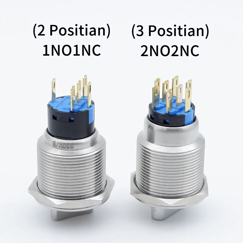 botao rotativo de aco inoxidavel led metal 03