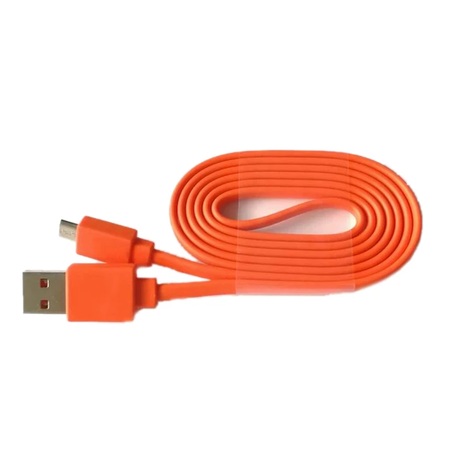 Turuncu USB güç şarj aleti kablosu kablosu şehriye hattı şarj kablosu için  JBL şarj 3 + Flip3 Flip2 Bluetooth hoparlör - AliExpress