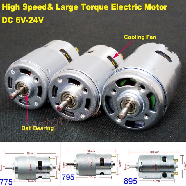 JOHNSON 775 DC Motor 12V 16V 18V High Speed Power Große Drehmoment Motor  Für Bohrer 