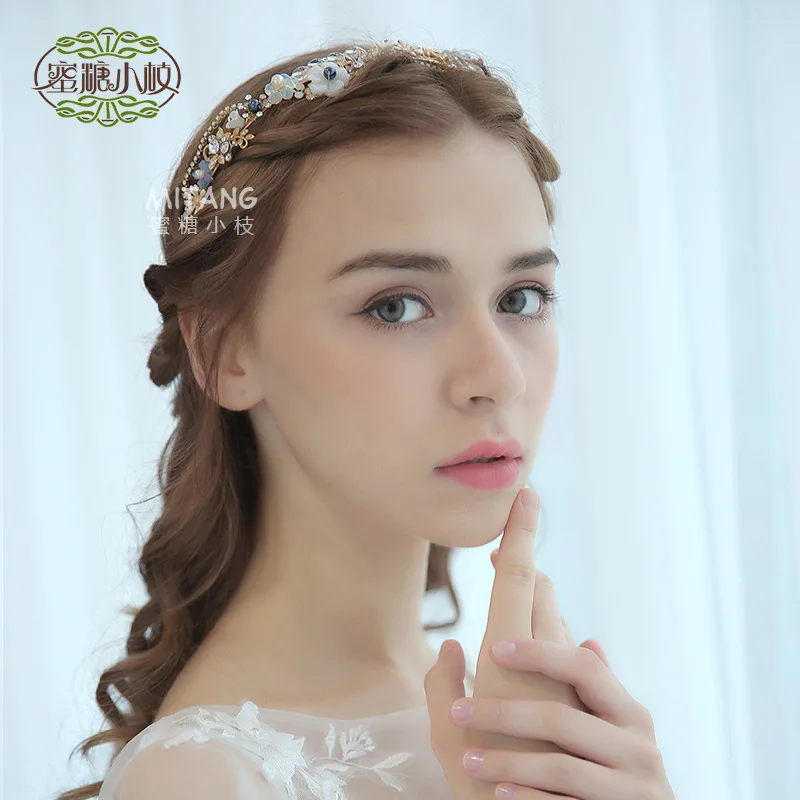 G4109 европейский и американский стиль, свадебная корона, ювелирное украшение, головной убор, аксессуары для волос, принцесса, Хрустальная корона для подружки невесты