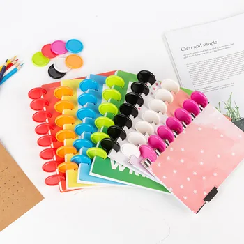 

35mm 100pcs Notebook Binder Discs Plastic Binding Button Mushroom Planner Binder Rings Binding Discs DIY Scrapbook Accessories