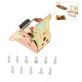 

90 Degrees Self-locking Folding hinge dining table lift support connection Cabinet Hinges Furniture Hardware Accessories