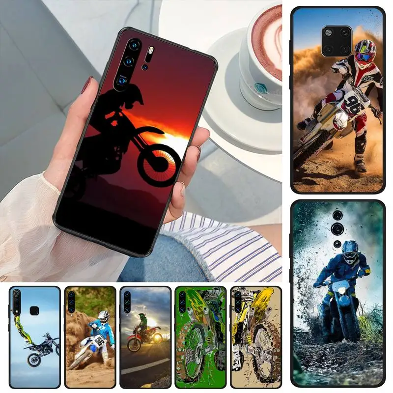 Motocross Dirt Bikes Motor Cross Art Print Phone Case For XiaoMi Mi 3 10 6 8 Lite 9 Se 9t Pro Note A2 A1 Cover | Мобильные телефоны