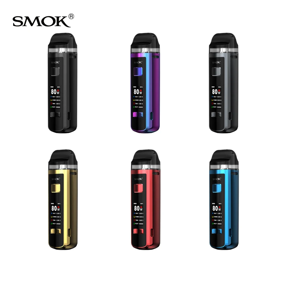 Оригинальный набор SMOK RPM 2S Pod с питанием от одной батареи 18650 80 Вт об/мин 7 мл 2