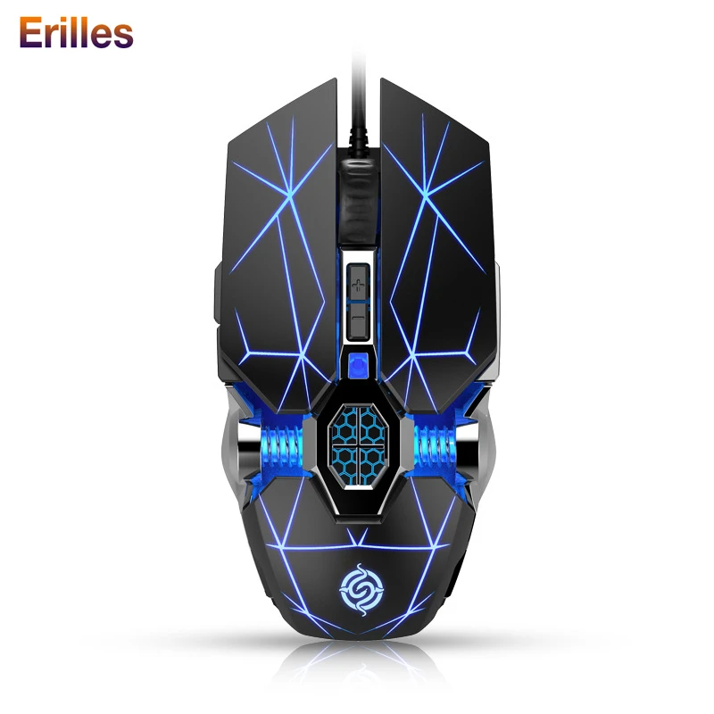 

2020 Mechanical Gaming Mouse 7 Botton RGB LED Light USB Wired Mice PC Computer Mause Macro Gaming Mouse 4000dpi