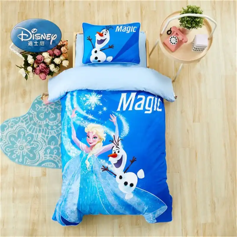 Parure De Lit Princesse Des Neiges Dessin Anime Disney Elsa Mickey Mouse 3 Pieces Housse De Couette Drap De Lit Pour Bebe Garcon Et Fille 0 6m Aliexpress