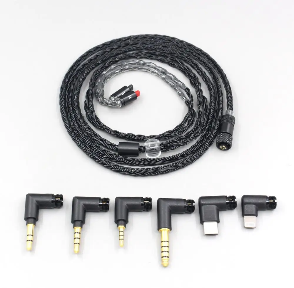 Кабель для наушников LN006967 16-жильный черный OCC шикарный все в 1 Audio-Technica ATH-IM50 IM70 ath-IM01