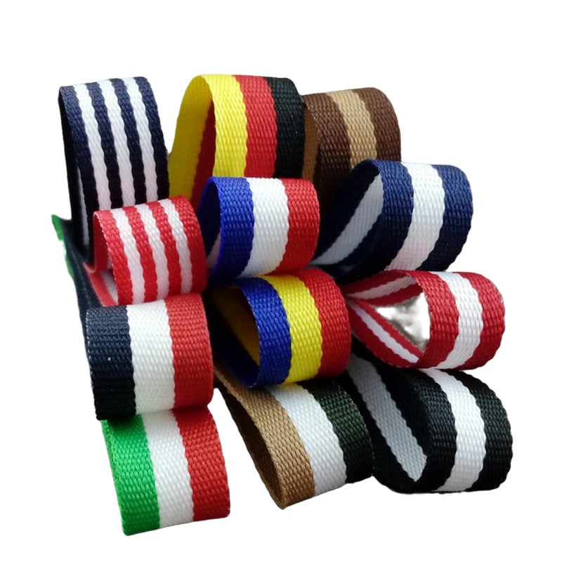 5yard/lot 3/8"(10/15/20/25/30 mm) Flag pattern Striped  belt ribbons Computer embroidery ribbon saten ribbon sewing supplies