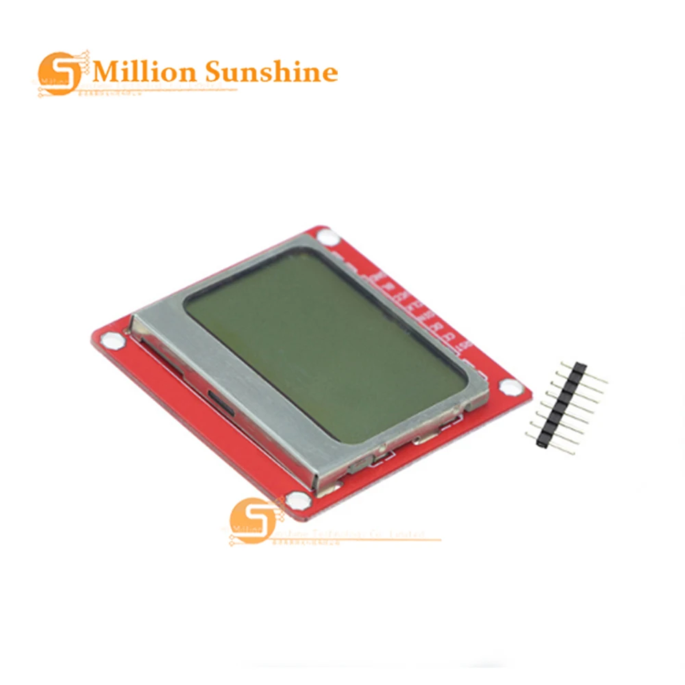 Умная электроника ЖК модуль Дисплей Монитор белая подсветка адаптер PCB 84*48 84x84 Nokia