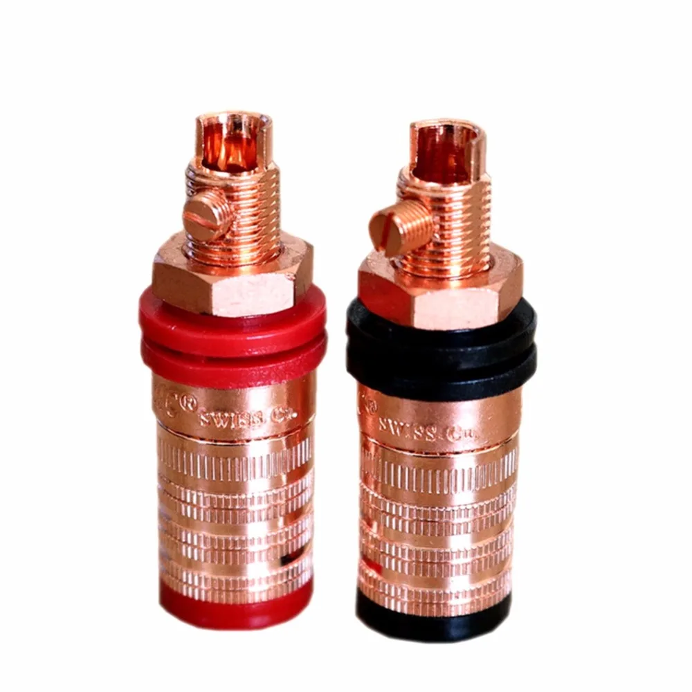 Haldane 4 шт. HIFI CMC 838-CU-R Чистый медный проводник клемма динамика