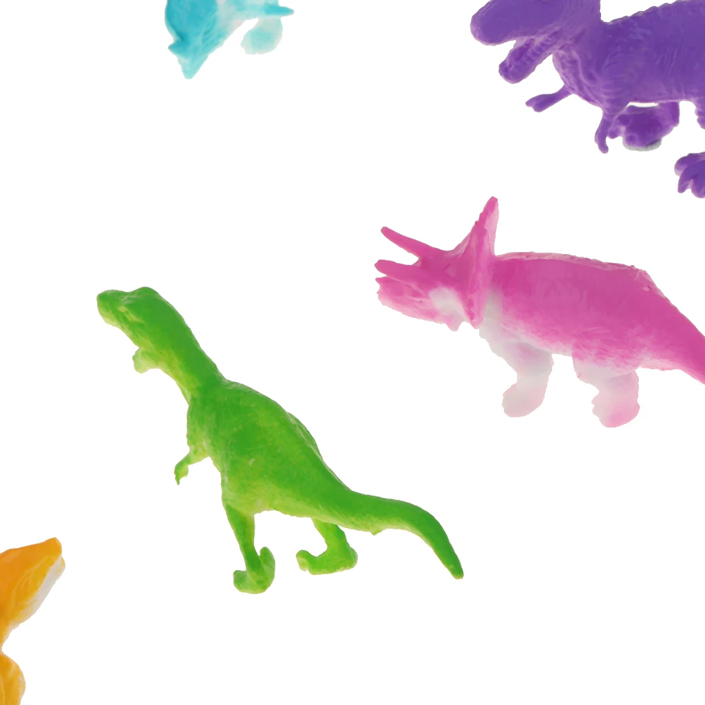 12pcs/set Children Imaginative Dinosaur Toy Plastic Action Figure Learning Resources For Small Kids