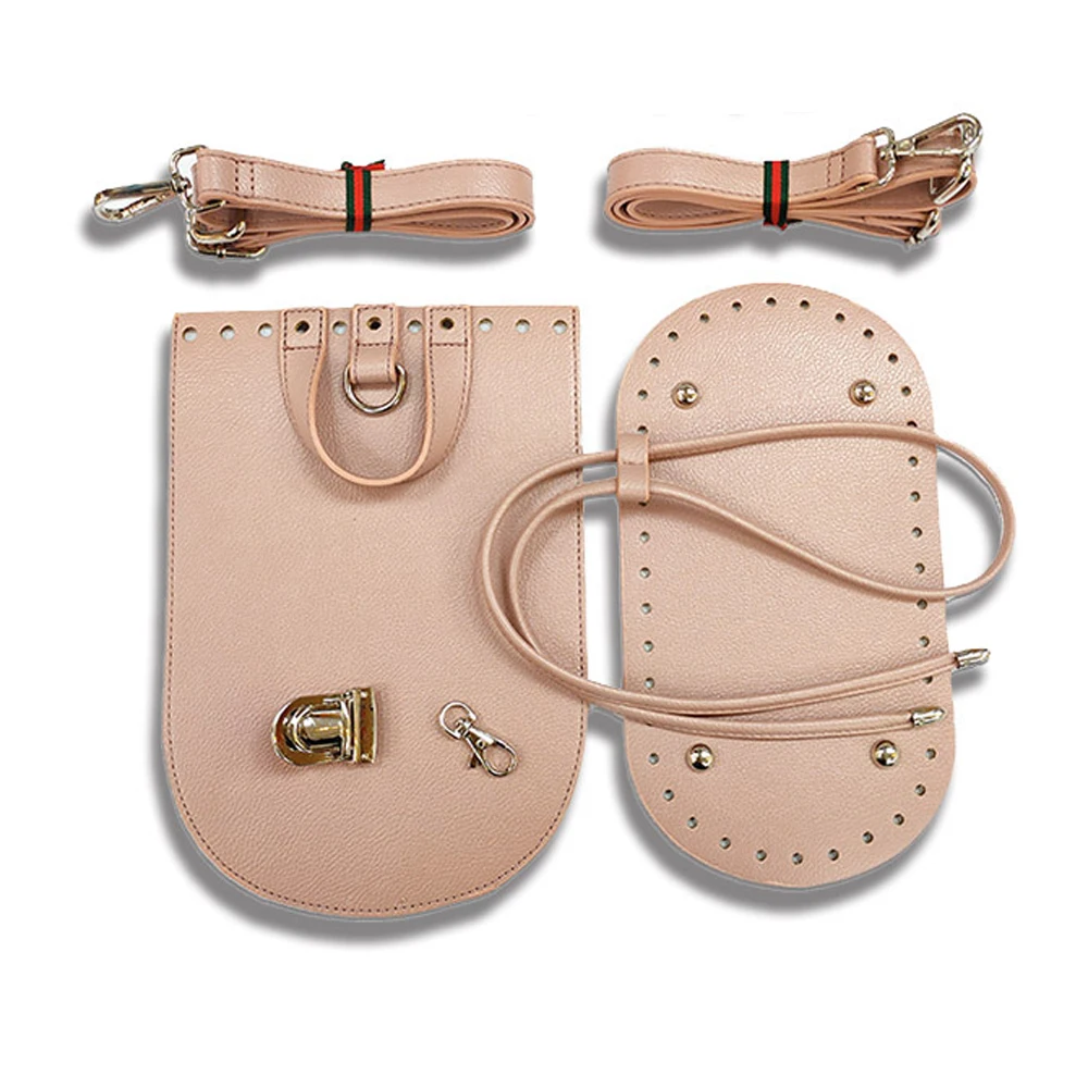 pink set Kzfashion сумка Нижняя откидная крышка аппаратная посылка аксессуары для сумок Diy сумки shloulder ремни для Diy женский рюкзак - Цвет: pink set