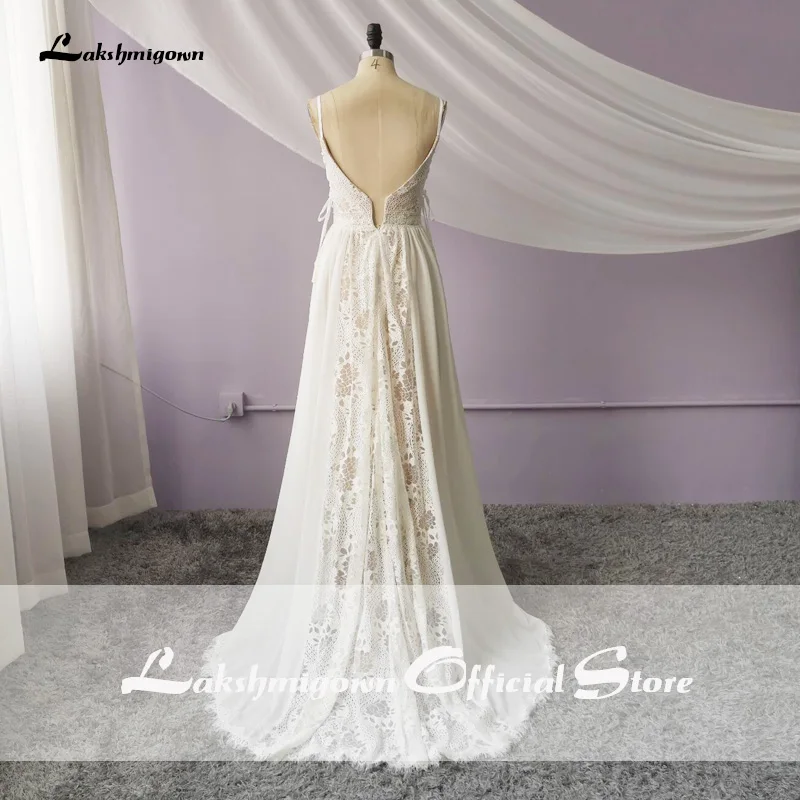Lakshmidress пляжные свадебные платья 2020 кружевное и шифоновое летнее платье на