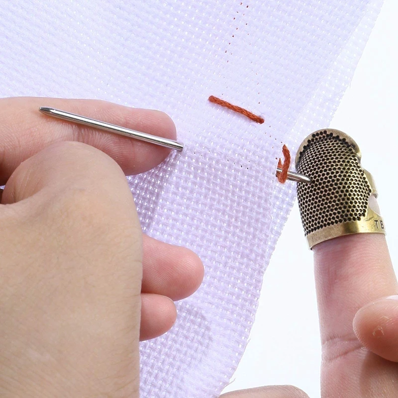 3 шт медный протектор пальца Thimble Регулируемый кончик пальца наперсток для шитья вышивки рукоделия, средний