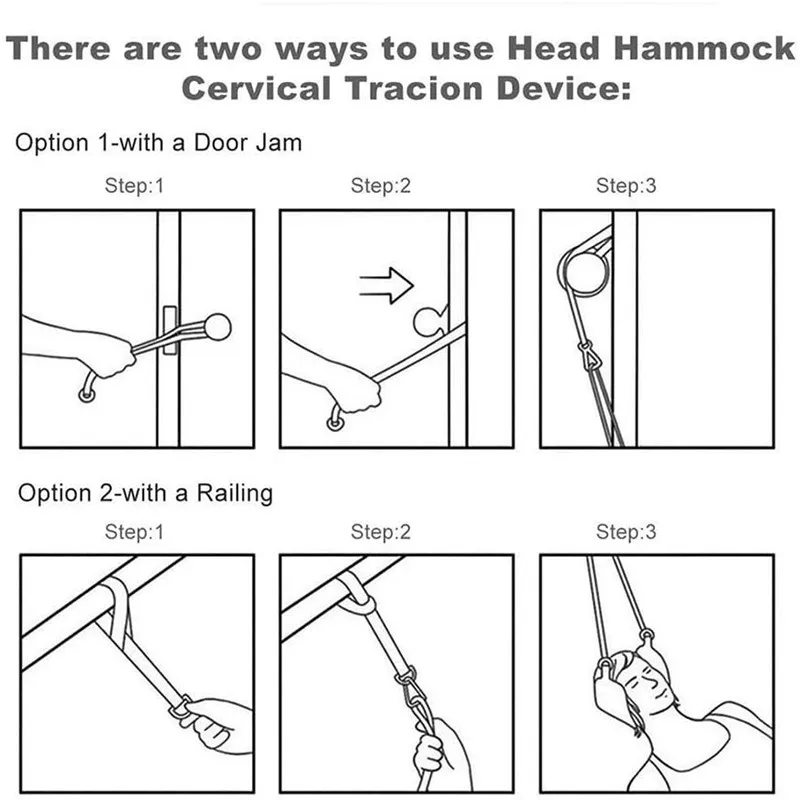 Hammock with stand for Neck Traction Massager Hamac cervicales to Reduce Neck Pain Relief Relaxation with Free Eye Mask 5