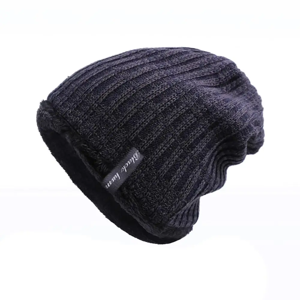 Вязаная плотная теплая зимняя шапка для мужчин, шапка Skullies, шапка s, мужские вязаные шапочки, шапка унисекс, теплая уличная шапка, шапка, шапка gorros