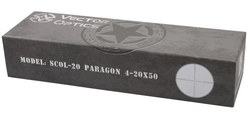 Vector Optics Paragon 4-20X50 Tactical 1/10 MIL Riflescope SFP German Glass with Mount Ring Long Range Rifle Scope Lock System