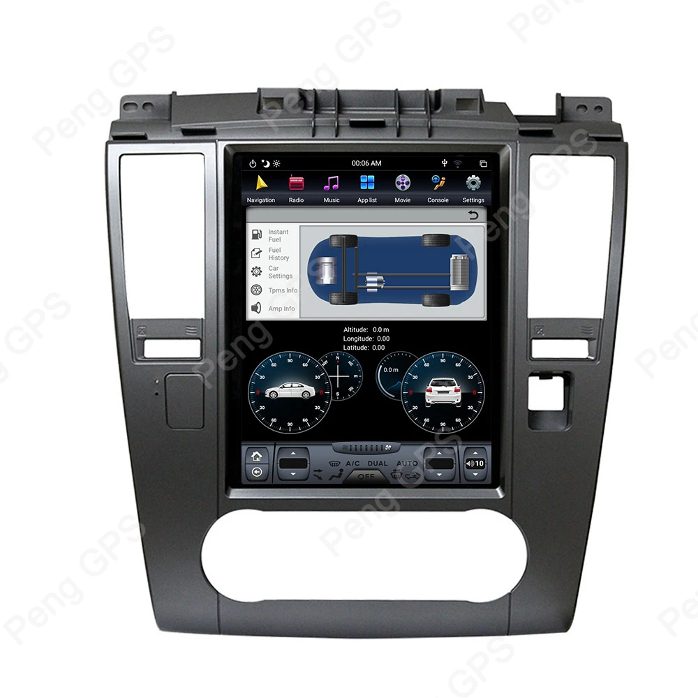 Perfect PX-6 4G+64G Android 8.1 Tesla-style Vertical Screen GPS Navigation for Nissan TIIDA 2008-2011 Audio Player 4K 1920*1080 Headunit 2