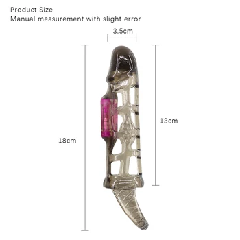EXVOID Dick Enlargement Cock Vibrating Ring Penis Sleeve Vibrator Sex Toys for Men Erection Cock Extender Reusable Condom 5