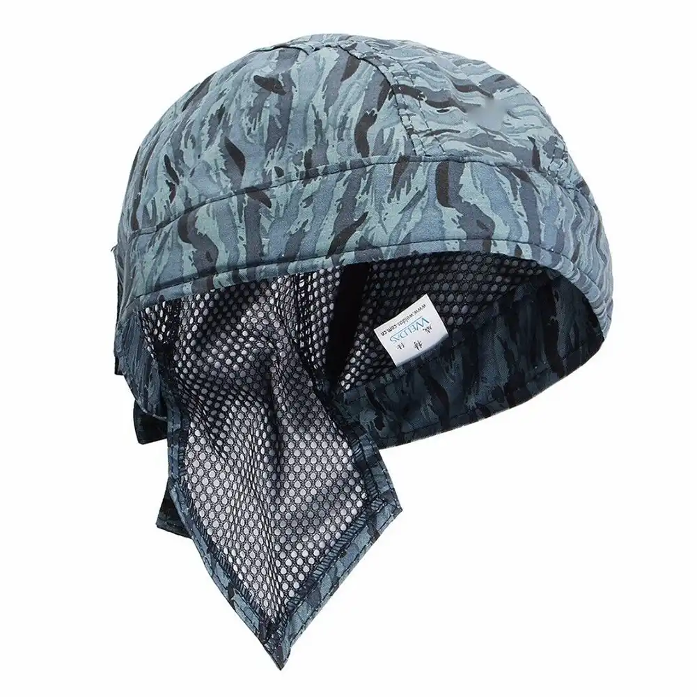 Head Protection Washable Scarf Breathable Blue Welding Cap Hat Flame Retardant