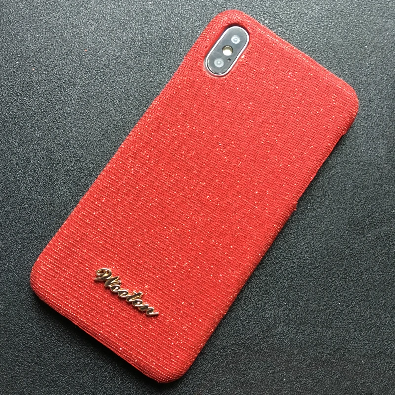 Red Роскошный блестящий чехол для iPhone X 7 8 6 6S Plus XS Max XR чехол Блестящий Bluetooth беспроводной ушной чехол для телефона для AirPods - Цвет: Red