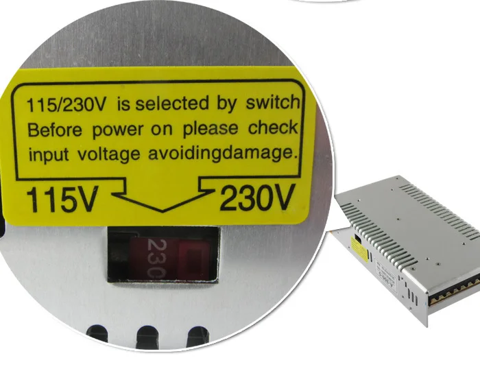 5V 60A 300W импульсный источник питания, переключатель драйвера для светодиодной ленты, дисплей 110 V/220 V