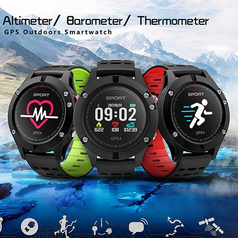 № 1 F5 Gps Смарт-часы барометр термометр сердечного ритма Bluetooth 4,2 смарт-трекер для Ios Android телефон vs F3 обувь для мужчин и женщин