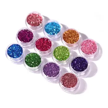

12 Boxes/Set Glitter Nail Art Sequins Classic Colors and Simple Durable Design Gorgeous Laser DIY Manicure Paillette Foil
