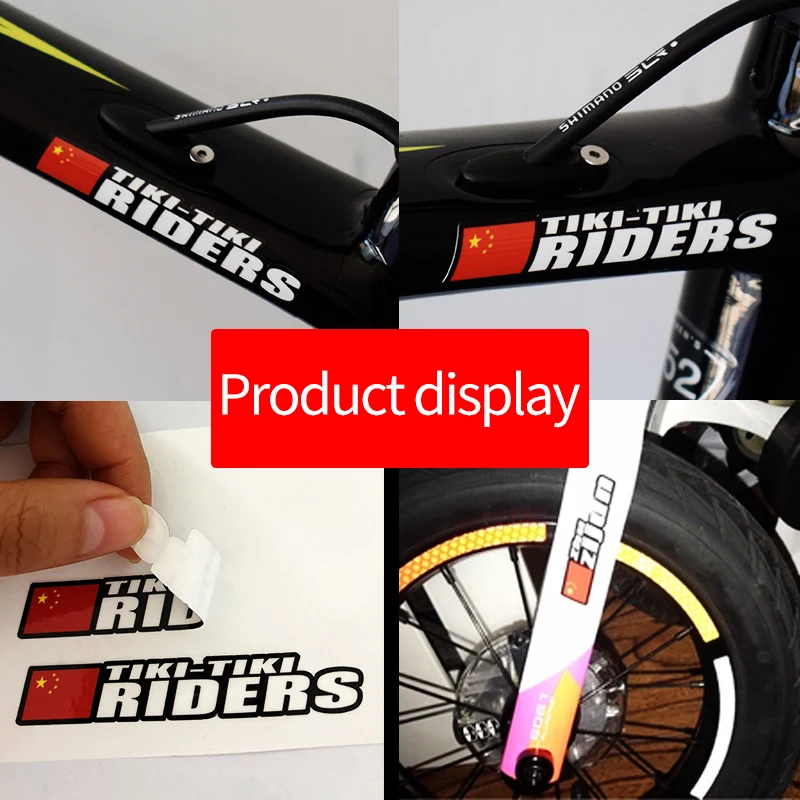 Pegatinas con nombre para marco, pegatinas personalizadas con bandera para bicicleta de carretera, estilo personalizado, 20