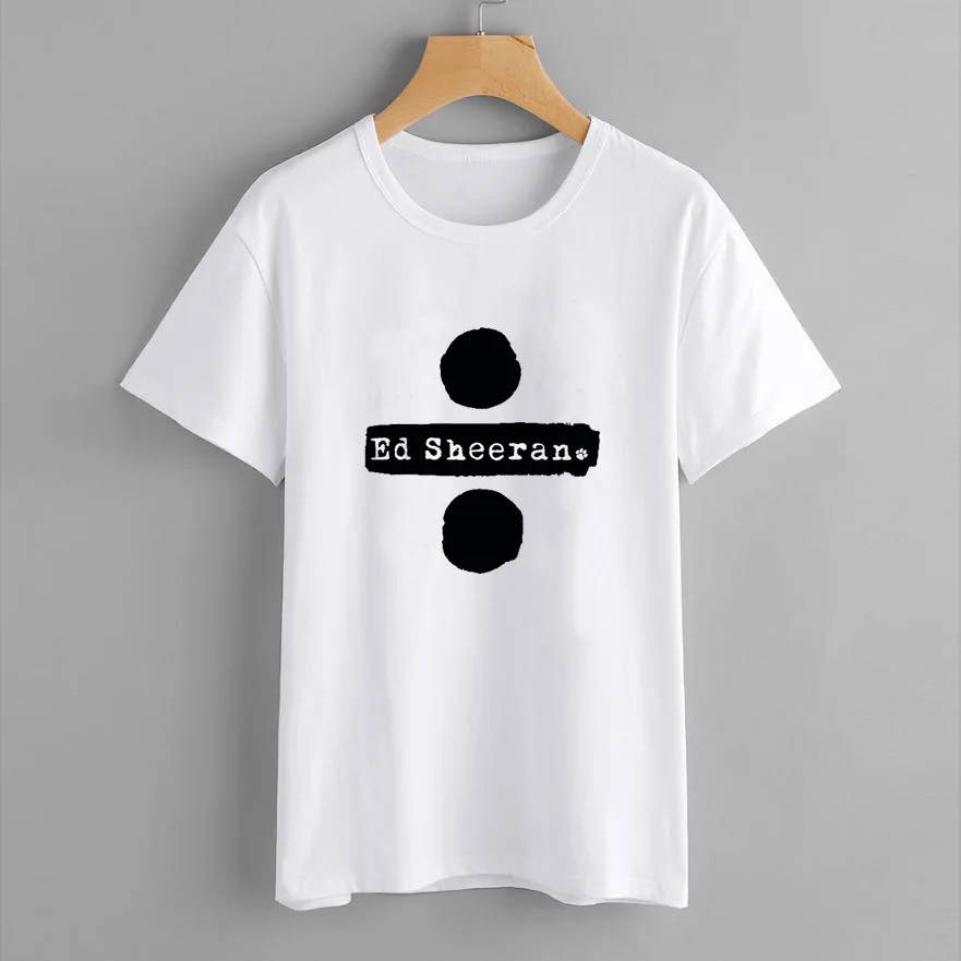Ed Sheeran Harajuku T Shirt Women Ullzang 90s Music Lovers Funny Cartoon Print T-shirt Fashion Women Tops Plus Size Summer Tees - Цвет: 21