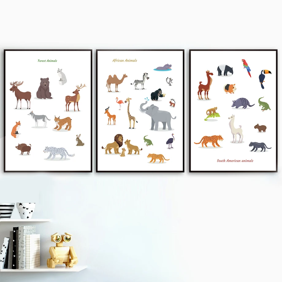Wild-Animal-Lion-Giraffe-Fox-Whale-Nursery-Wall-Art-Canvas-Painting-Nordic-Posters-And-Prints-Wall (1)