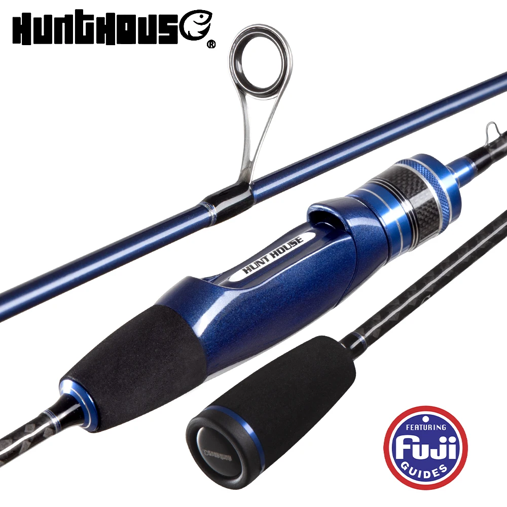 HUNTHOUSE Trout Fishing Rod UL Fuji Spinning & Casting Rod Jigging Rods  Ultra Light 1.68m &1.80m Carbon Sic Guide 1.1mm Top