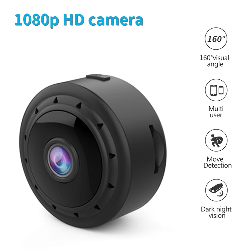 

IP Mini 1080P HD Camera 2 Megapixel Mobile Surveillance Camera Home Wifi wireless network monitor infrared night vision camera